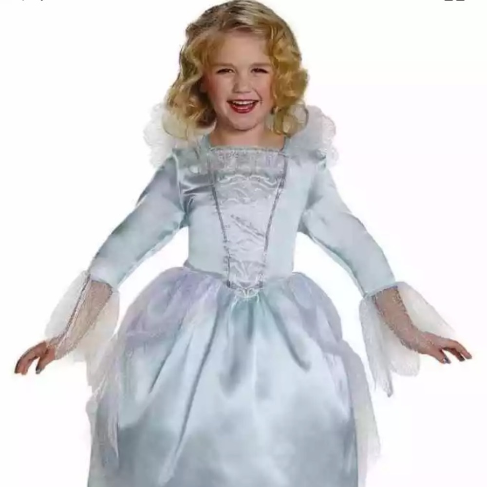 Fairy Godmother Disney Cinderella Costume Dress Up Playtime Size 4/6X  Aqua